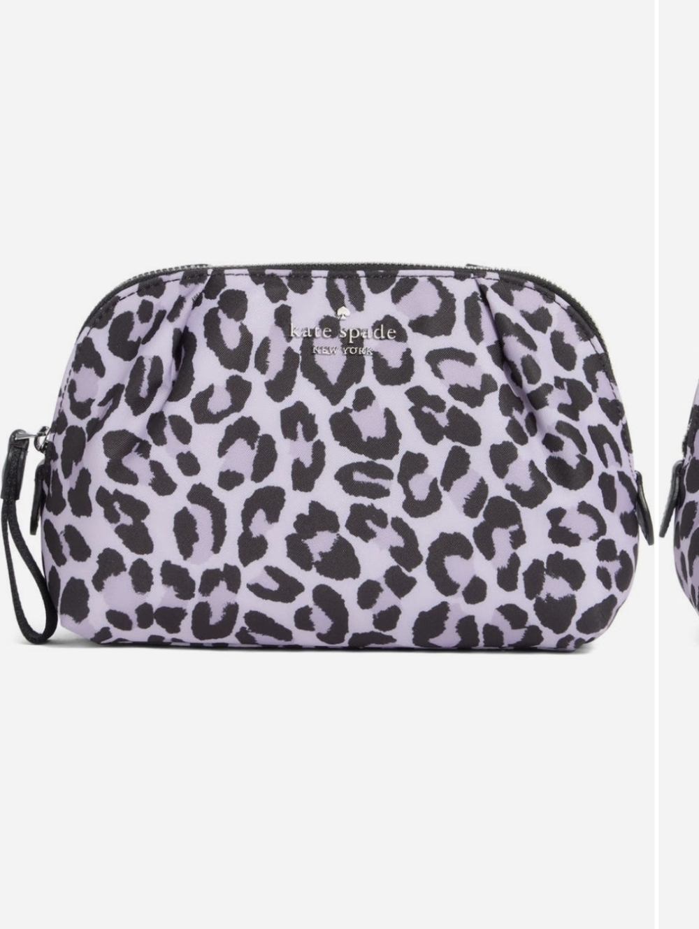 Kate Spade NY Purple Leopard Cosmetics/ Makeup Case NWT